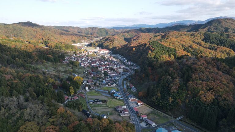 吉田町の町並み